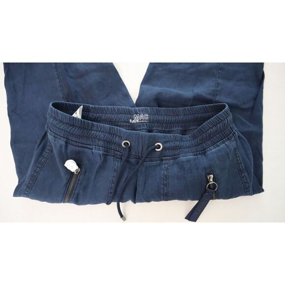 MAC Jeans Women's Sz 36/OL Blue Future Worker Casual Loose Fit Stretch Pants - Picture 3 of 11